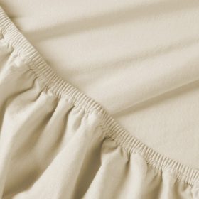 Billerbeck Rebeka Jersey fitted bed sheet - Panna Cotta