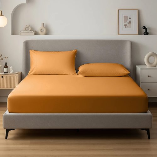 SleepStudio Jersey Fitted Sheet Caramel