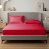 SleepStudio Jersey Fitted Sheet Karmin