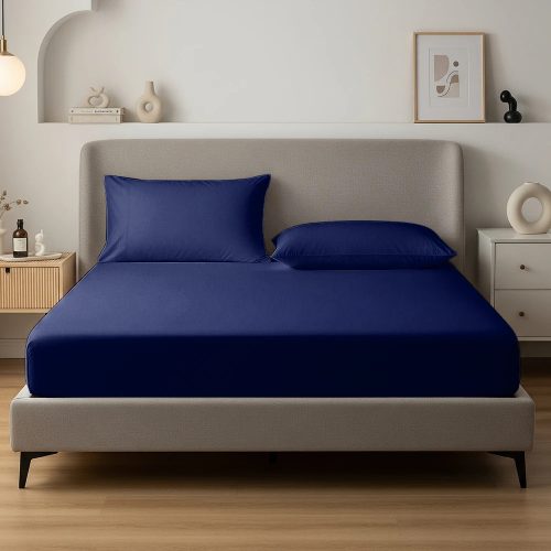 SleepStudio Jersey Fitted Sheet Marine