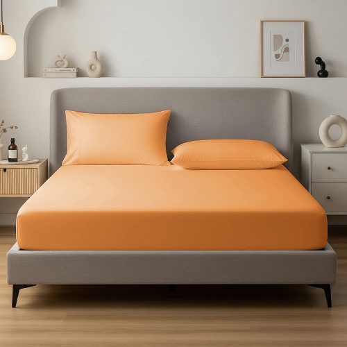 SleepStudio Jersey Fitted Sheet Orange