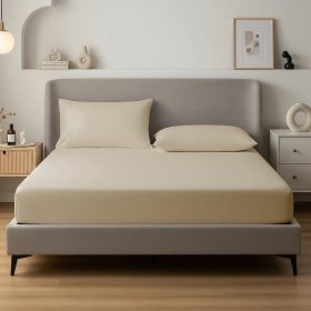 SleepStudio Jersey Fitted Sheet Sand