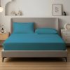 SleepStudio Jersey Fitted Sheet Turquoise