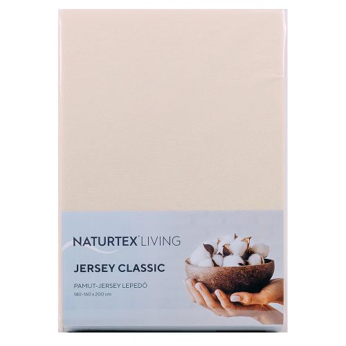 Naturtex Jersey fitted sheet Peach 180-200x200 cm