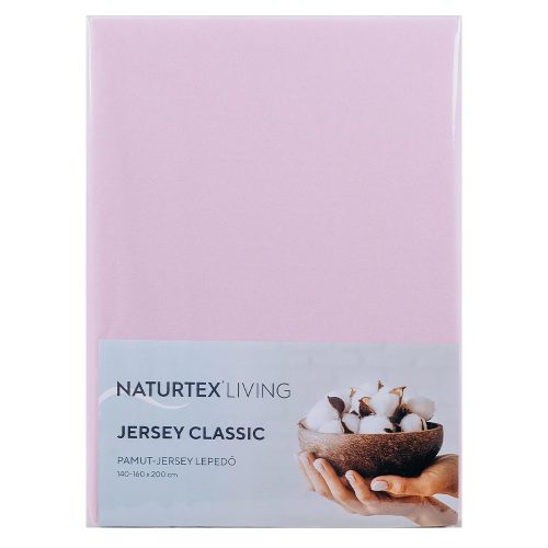 Naturtex Jersey fitted sheet Pink 180-200x200 cm