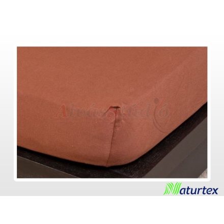 Naturtex Jersey fitted bed sheet - Chocolate brown 180-200x200 cm
