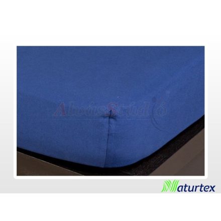 Naturtex Jersey fitted bed sheet - Dark blue 180-200x200 cm