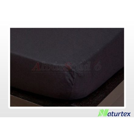 Naturtex Jersey fitted bed sheet - Black 180-200x200 cm