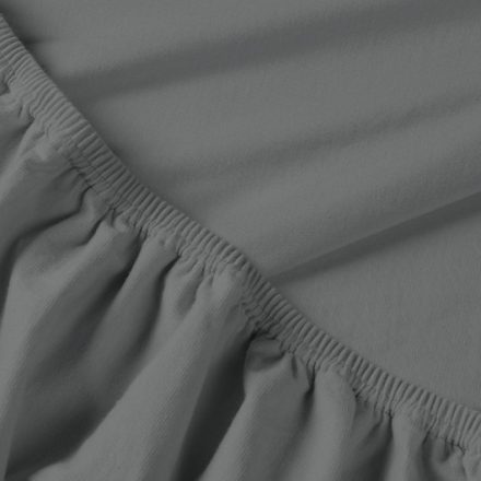 Billerbeck Rebeka Jersey fitted bed sheet - Dark Gray 140-160x200 cm