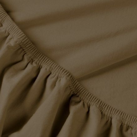 Billerbeck Rebeka Jersey fitted bed sheet - Brownie  90-100x200 cm