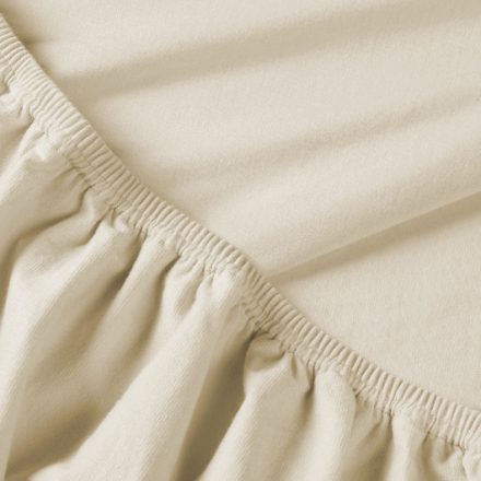 Billerbeck Rebeka Jersey fitted bed sheet - Panna Cotta  90-100x200 cm