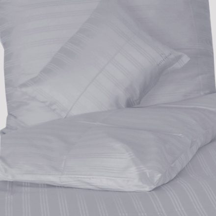 Billerbeck Réka 3-piece cotton-satin bed linen set - Dark grey