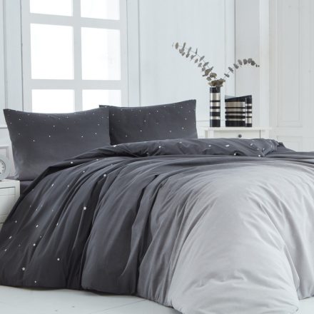 Naturtex 3-piece cotton bed linen set - Sky grey