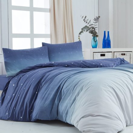 Naturtex 3-piece cotton bed linen set - Sky blue