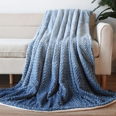 Naturtex polyester blanket - Ombre blue 150x200 cm
