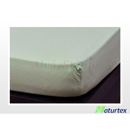 Naturtex Jersey fitted bed sheet - Light green  90-100x200 cm