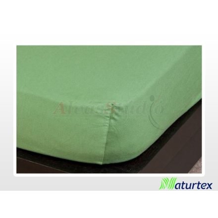 Naturtex Jersey fitted bed sheet - Oil green  90-100x200 cm