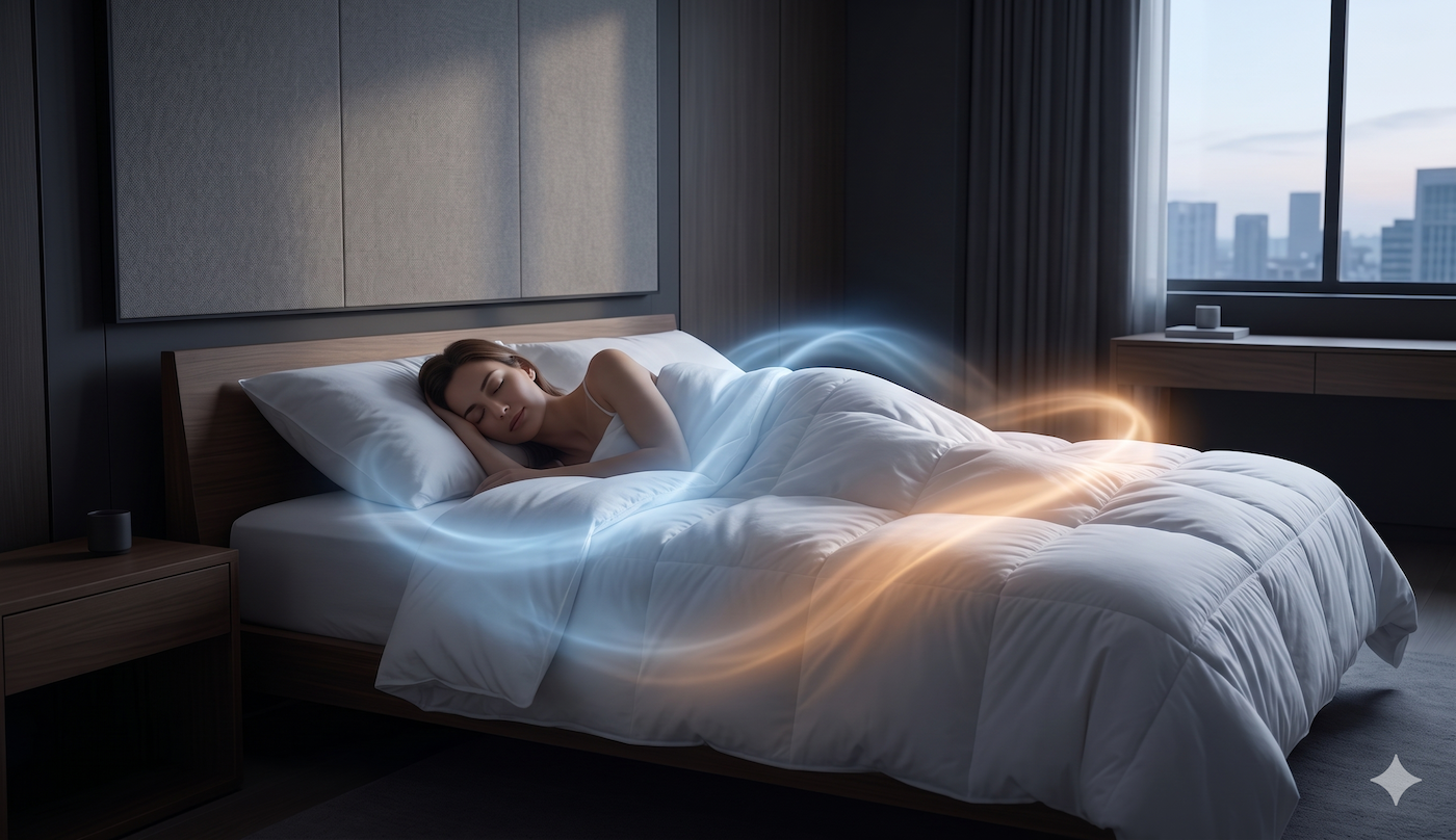 Billerbeck PCM duvet temperature regulating sleep